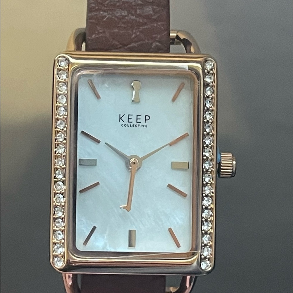 Keep Collective Timekay. Rose Gold & Pave with Mother of Pearl face NWT